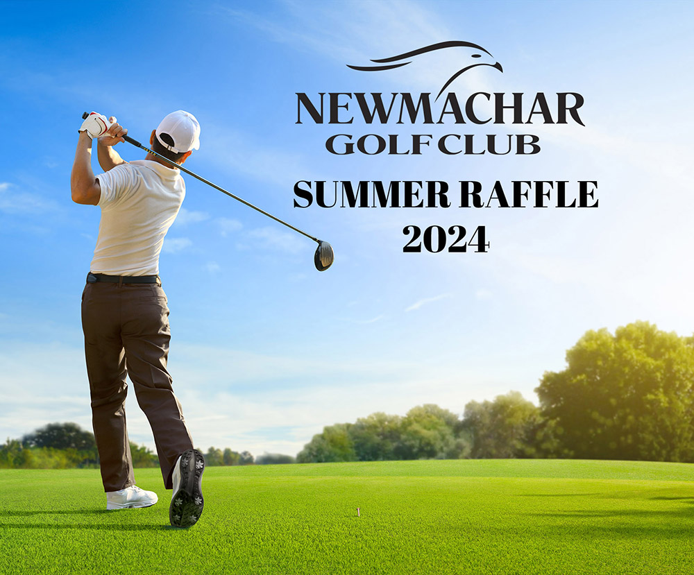 Golfer teeing off at Newmachar Golf Club’s Hawkshill Course.